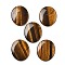 Natural Tiger Eye Cabochons, Flat Oval, 44.5~45x37.5~38x6~7mm