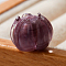 Handmade Lampwork Beads, Flower Shape, Purple, 12x10mm, Hole: 2mm