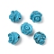 Synthetic Turquoise Beads, Rose, 7.5~8x7.5~8x7~9mm, Hole: 0.8~1mm
