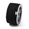 Polyester Braided Cord, Black, 2mm, about 21.87 Yards(20m)/Roll