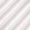 Fabric with Plastic Beads Ribbon, Flat, WhiteSmoke, 1-3/4 inch(46mm), 1.7~2 yards/bag