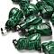 Synthetic Malachite Pendants, with 201 Stainless Steel Finding, Cat, 24~25x15~16x9~10mm, Hole: 4.5x7mm