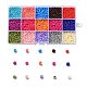 180G 15 Colors Baking Paint Glass Seed Beads SEED-JQ0003-01C-3mm-1
