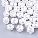 Umweltfreundliche abs plastik nachahmung perlen perlen X-OACR-T012-10A-1