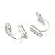Accessoires de convertisseurs de boucles d'oreilles à clipser en laiton KK-D060-01S-2