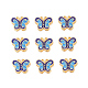 Perlas de esmalte de aleación de estilo chino X-ENAM-L015-12A-G-1