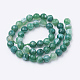 Chapelets de perles en agate à rayures naturelles/agates à bandes G-S281-51A-6mm-2