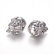 Feng Shui Brass Micro Pave Cubic Zirconia Beads ZIRC-L088-09A-P-1