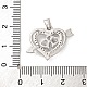 Латунные подвески с кубическим цирконием KK-D536-08P-3