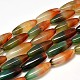 Dyed Rice Natural Agate Bead Strands G-M285-01A-1