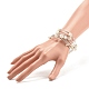5-Loop Natural White Moonstone Chip Beaded Wrap Bracelets for Women BJEW-JB01517-08-3