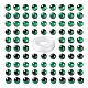 100pcs 8mm natürliche grüne Tigerauge runde Perlen DIY-LS0002-08-2