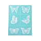 OLYCRAFT Self-Adhesive Silk Screen Printing Stencil Reusable 6 Butterfly Patterns Stencils for Painting on Wood Fabric T-Shirt Bags Wall and Home Decorations - 11x8 Inch DIY-OC0008-013-1