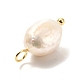 Pendenti con perle d'acqua dolce coltivate naturali X-PALLOY-JF00942-01-3