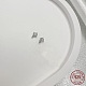 925 micro pavè di ciondoli in argento sterling placcato rodio con zirconi trasparenti STER-P054-11A-P-1