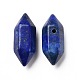 Двойные заостренные подвески из смешанных натуральных и синтетических драгоценных камней G-C007-02A-2