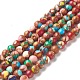 Assembled Natural & Dyed Magnesite Beads Strands G-L575-02K-A-1