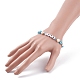 Liebeswort Acryl & Heishi Polymer Clay Perlen Stretch-Armbänder BJEW-TA00069-02-3