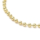 Rack Plating Brass Ball Chain Necklaces for Women NJEW-G102-01A-G-2