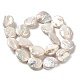 Fili di perle di keshi di perle barocche naturali PEAR-E016-013-2