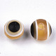 Redondas abalorios de resina mal de ojo RESI-R159-8mm-13-3