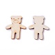 Baby Theme Wooden Cabochons WOOD-I003-07-2