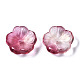 Transparent Spray Painted Glass Beads GLAA-Q089-003-G004-4