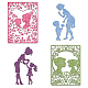 Globleland 4 pz 4 stili stencil per fustelle in acciaio al carbonio per la festa della mamma DIY-DM0001-97-6