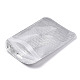 半透明のプラスチック製ジップロックバッグ  再封可能な包装袋  長方形  銀  15x10.5x0.03cm OPP-Q006-04S-4