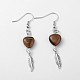 Antique Silver Plated Alloy Gemstones Earring EJEW-JE01903-2