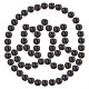 Brins de perles de verre bouddhistes sunnyclue GLAA-SC0001-25-1