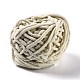 柔らかいかぎ針編みの糸  スカーフ用の太い編み糸  バッグ  クッション作り  淡いチソウ  7~8mm  65.62ヤード（60m）/ロール OCOR-G009-03A-2