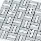 Phパンダホール長方形クラフトミラータイル  11.8x12.2 インチ自己粘着壁紙タイルガラスミラータイルモザイクはがして貼るバックスプラッシュ diy クラフト家の装飾リビングルームベッドルームバスルームシャワー AJEW-WH0324-70-7