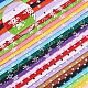 Benecreat 30 Packungen 12 x 12 cm (30 cm x 30 cm) DIY Polyester gemustert Filz Stoff Quadrate Blätter verschiedene Farben für Chrisismas Handwerk DIY-BC0005-01-4