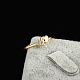 Bague coeur en argent plaqué or véritable avec zircon cubique RJEW-EE0001-022G-6