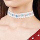 Halsketten aus Veloursleder und Samt NJEW-TA0016-07-4