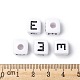 Perles européennes de lettre en acrylique X-OPDL-R050-10mm-E-4