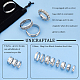 UNICRAFTALE 24pcs 3 Styles Blank Core Ring 8 Sizes Stainless Steel Grooved Ring with Velvet Pouches Round Blank Ring for Inlay Ring Jewelry Making Gift Stainless Steel Color STAS-UN0044-15-5
