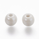 Fatti a mano pearlized rotonde in porcellana perline X-PORC-S489-6mm-01-2