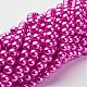 Glass Pearl Beads Strands HY8MM114-3