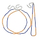 Collier de perles de verre rondelle à facettes pour femme NJEW-M208-02C-2