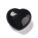 Natürlicher Obsidian-Herz-Liebesstein G-M393-02-2