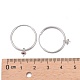 Accessoires pour boucles d'oreilles créoles en argent sterling rhodié 925 STER-I016-069P-4