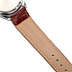 Hochwertigem Edelstahl Leder Armbanduhr WACH-A002-10-4
