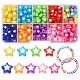 300Pcs 10 Colors Star Acrylic Beads TACR-YW0001-93-1