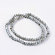 Electroplate Glass Beads Strands EGLA-D020-6x4mm-46-2