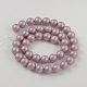 Round Shell Pearl Bead Strands BSHE-J011-8mm-A04-2