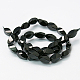 Natural Black Onyx Beads Strands G-E039-FT-16x8mm-2