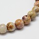 Chapelets de perles en pierre de chrysanthème naturel G-I131-22-10mm-3