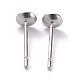 Accessoires des clous d'oreilles en 304 acier inoxydable STAS-J031-09-2